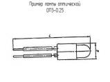ОП3-0.25 схема, чертеж лампы оптической.