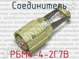 РБМ4-4-2Г7В фотография 2 соединителя. 