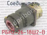 РБН2-26-18Ш2-В фотография 2 соединителя. 