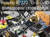 Фильтр RP220-10-0-0-QD