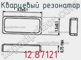Кварцевый резонатор 12.87121 фотография 2.