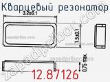 Кварцевый резонатор 12.87126 фотография 2.