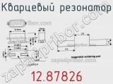 Кварцевый резонатор 12.87826 фотография 2.