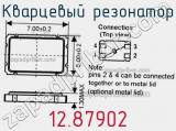 Кварцевый резонатор 12.87902 фотография 3.
