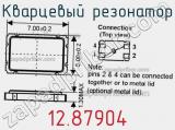 Кварцевый резонатор 12.87904 фотография 3.