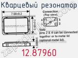 Кварцевый резонатор 12.87960 фотография 3.