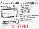 Кварцевый резонатор 12.87961 фотография 3.