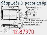 Кварцевый резонатор 12.87970 фотография 3.