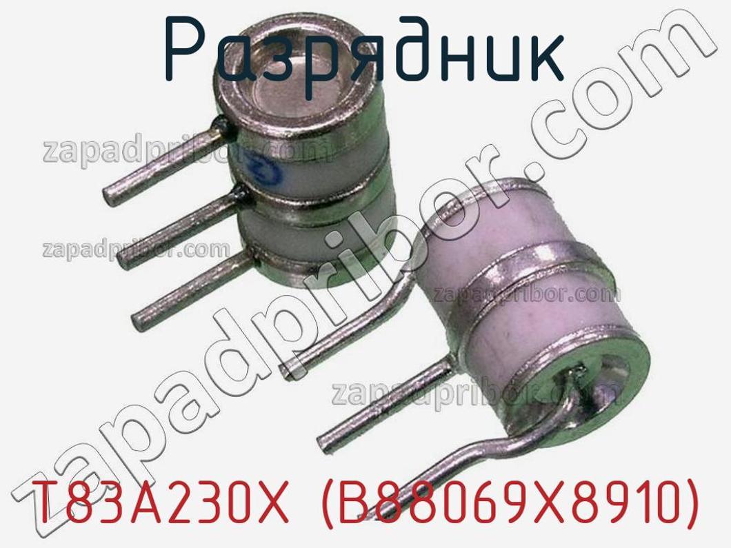 T83A230X (B88069X8910) - Разрядник - фотография. Увеличить. T83A230X (B88069X8910) - Разрядник - фотография.