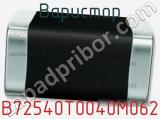 Варистор B72540T0040M062 фотография 2.