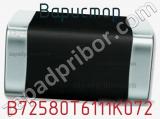 Варистор B72580T6111K072 фотография 2.