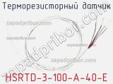 Терморезисторный датчик HSRTD-3-100-A-40-E 