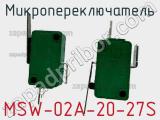 Микропереключатель MSW-02A-20-27S