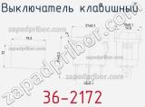 Выключатель клавишный 36-2172 фотография 2.