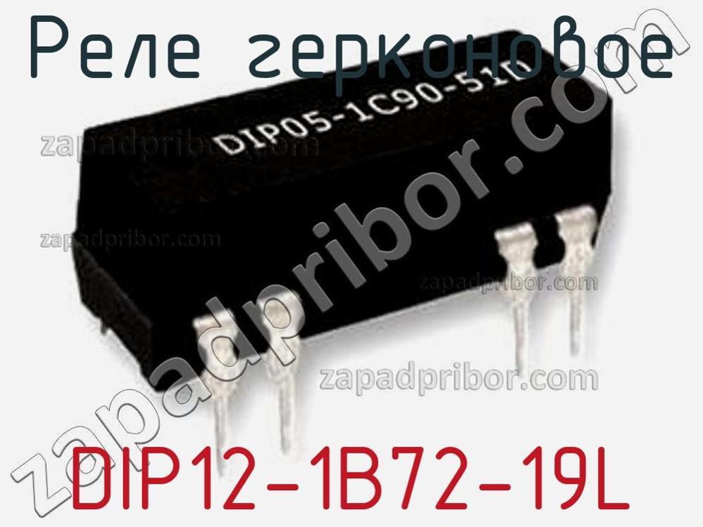 DIP12-1B72-19L - Реле герконовое - фотография. Увеличить. DIP12-1B72-19L - Реле герконовое - фотография.