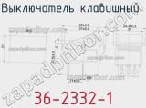 Выключатель клавишный 36-2332-1 фотография 2.
