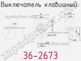 Выключатель клавишный 36-2673 фотография 3.