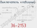 Выключатель клавишный 36-2153 фотография 3.