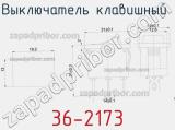 Выключатель клавишный 36-2173 фотография 3.
