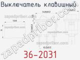 Выключатель клавишный 36-2031 фотография 3.