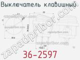 Выключатель клавишный 36-2597 фотография 2.