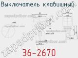 Выключатель клавишный 36-2670 фотография 3.