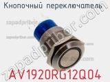 Кнопочный переключатель  AV1920RG12Q04