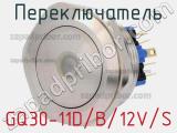 Переключатель GQ30-11D/B/12V/S 