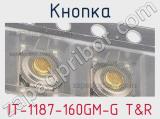 Кнопка IT-1187-160GM-G T&R 