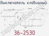 Выключатель клавишный 36-2530 фотография 2.