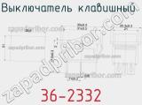 Выключатель клавишный 36-2332 фотография 2.