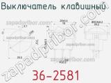 Выключатель клавишный 36-2581 фотография 2.
