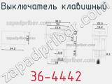Выключатель клавишный 36-4442 фотография 2.