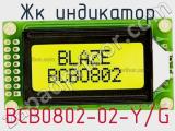 ЖК индикатор BCB0802-02-Y/G 
