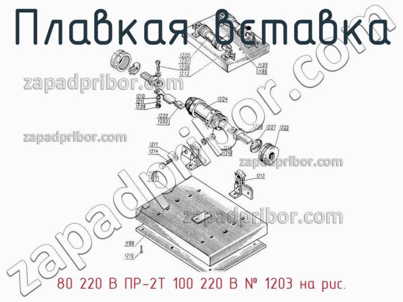 Плавкая вставка 80 220 В ПР-2Т 100 220 В фотография.