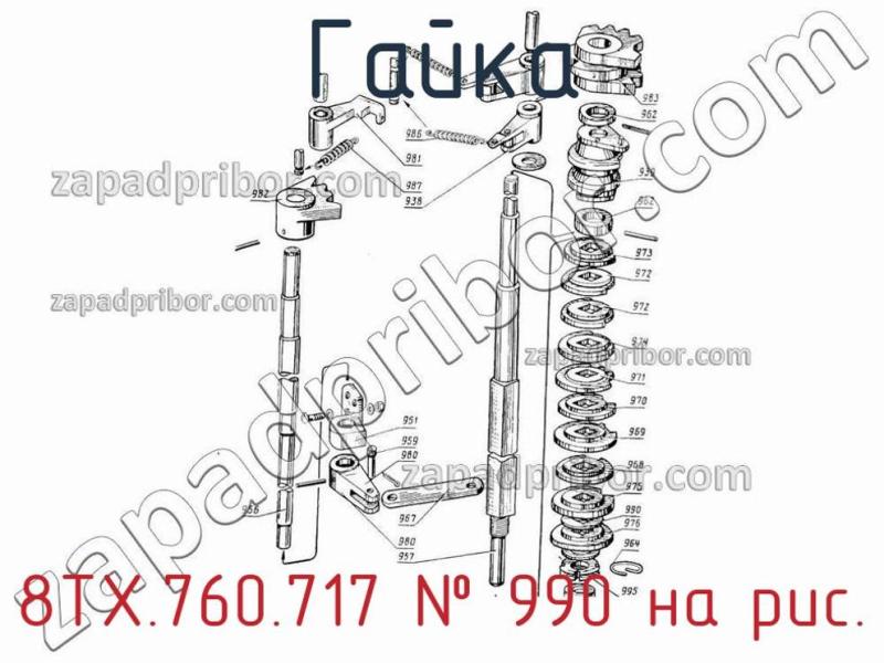 Гайка 8ТХ.760.717 фотография.