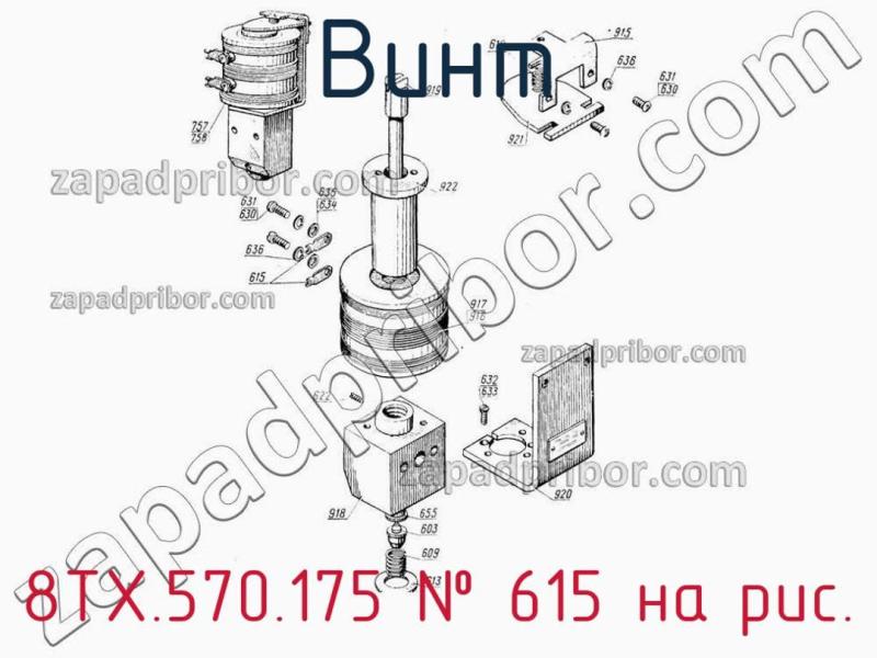 Винт 8ТХ.570.175 фотография.
