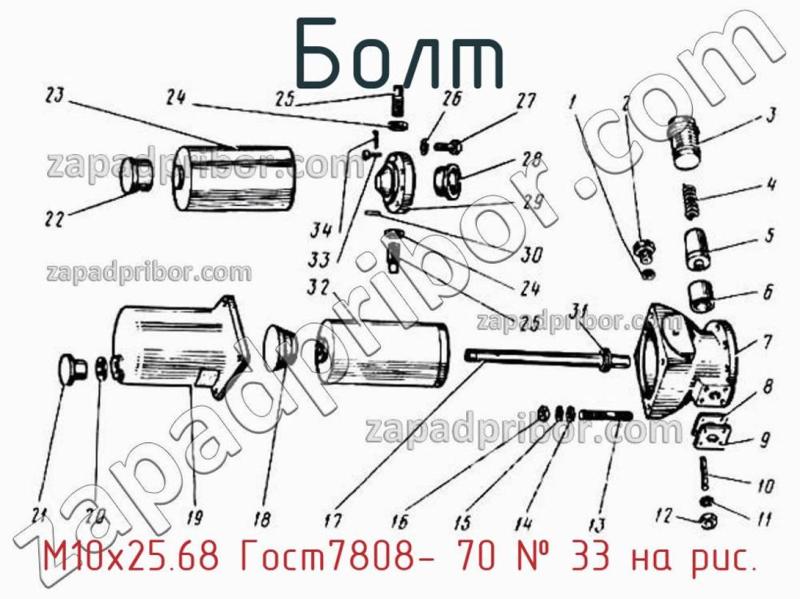 Болт М10х25.68 Гост7808- 70 фотография.