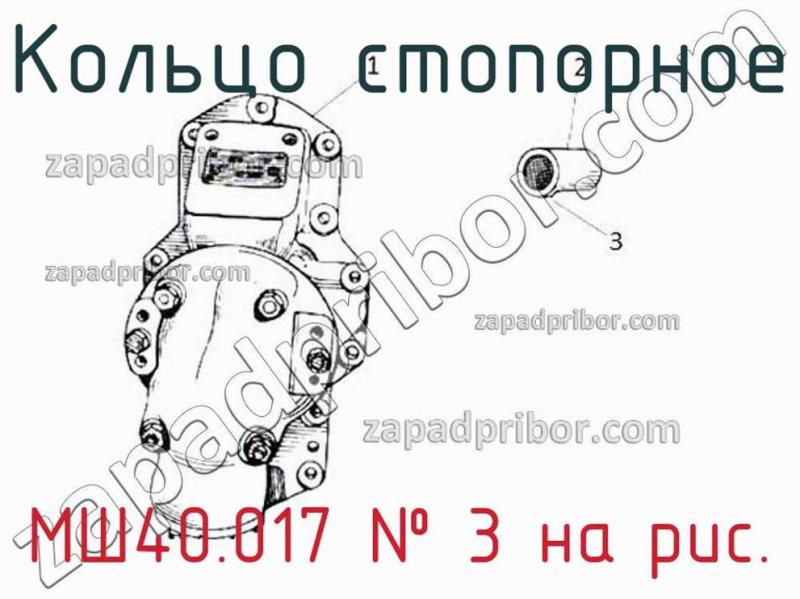 Кольцо стопорное МШ40.017 фотография.