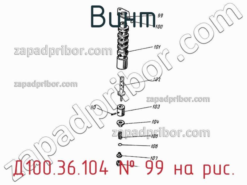 Винт Д100.36.104 фотография.
