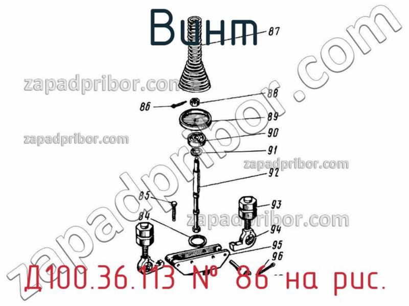 Винт Д100.36.113 фотография.