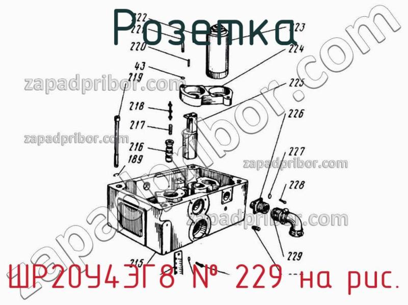 Розетка ШР20У4ЭГ8 фотография.