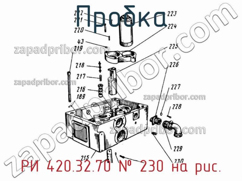 Пробка РИ 420.32.70 фотография.