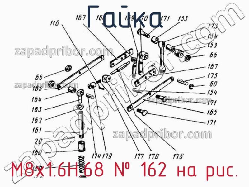 Гайка M8x1.6H.68 фотография.