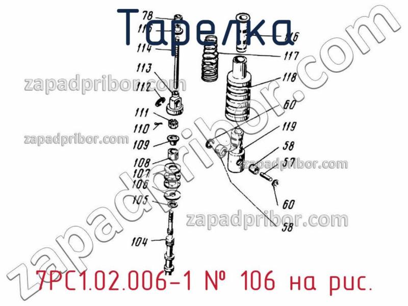 Тарелка 7РС1.02.006-1 фотография.