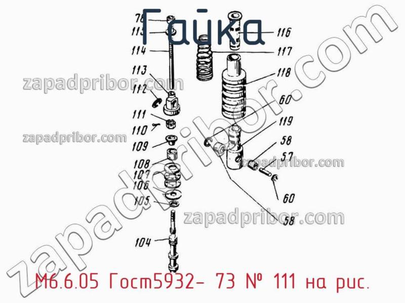 Гайка М6.6.05 Гост5932- 73 фотография.