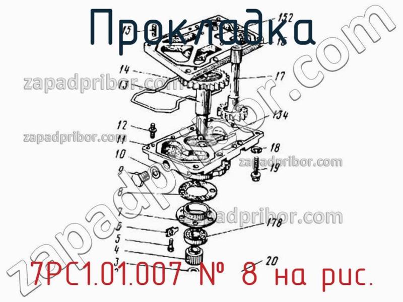 Прокладка 7РС1.01.007 фотография.