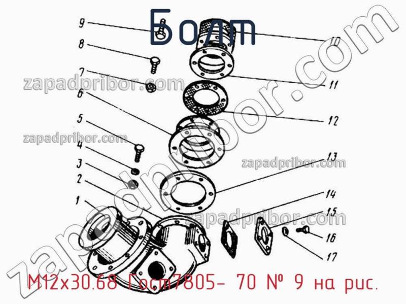 Болт М12х30.68 Гост7805- 70 фотография.