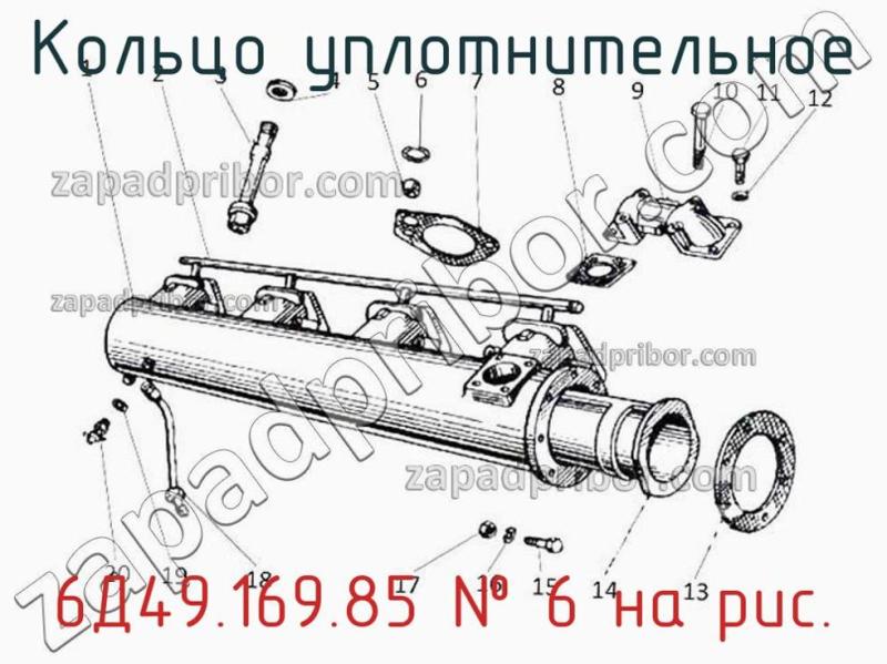 Кольцо уплотнительное 6Д49.169.85 фотография.