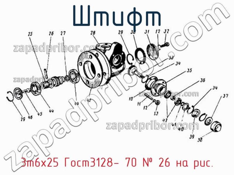 Штифт 3m6х25 Гост3128- 70 фотография.